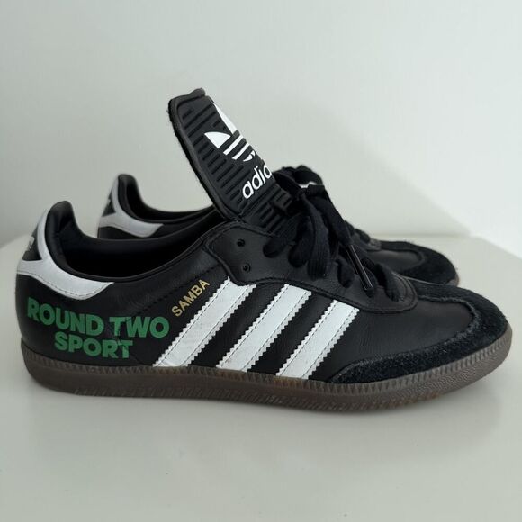 Adidas Samba Round Two Sneaker Mens 7.5 Black Leather Sport Sean Wotherspoon main image 9